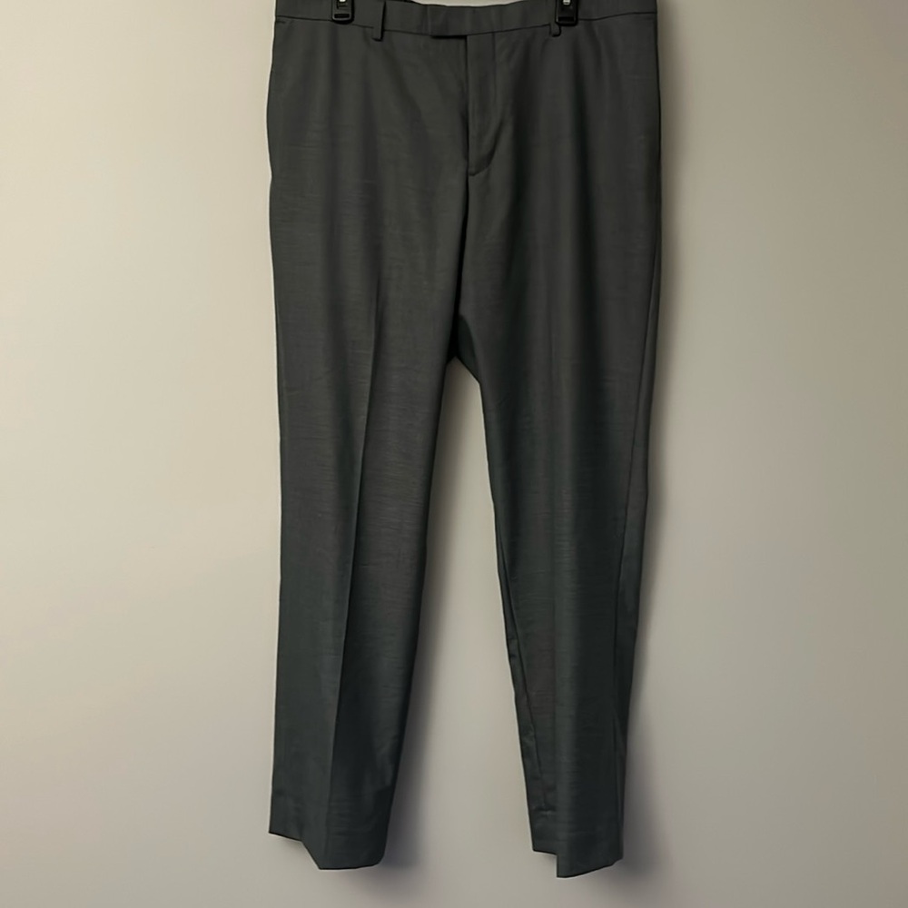 Gray slim fit trouser